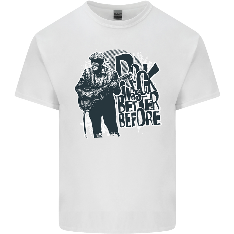 Rock Was Better Before Electric Guitar Music Kids T-Shirt Childrens White