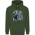 Rock Was Better Before Electric Guitar Music Mens 80% Cotton Hoodie Forest Green