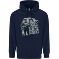 Rock Was Better Before Electric Guitar Music Mens 80% Cotton Hoodie Navy Blue