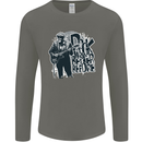 Rock Was Better Before Electric Guitar Music Mens Long Sleeve T-Shirt Charcoal