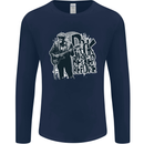 Rock Was Better Before Electric Guitar Music Mens Long Sleeve T-Shirt Navy Blue