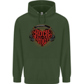 Rock With Me Heavy Metal Music Guitar Childrens Kids Hoodie Forest Green