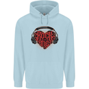 Rock With Me Heavy Metal Music Guitar Childrens Kids Hoodie Light Blue