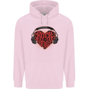 Rock With Me Heavy Metal Music Guitar Childrens Kids Hoodie Light Pink