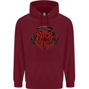 Rock With Me Heavy Metal Music Guitar Childrens Kids Hoodie Maroon