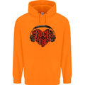 Rock With Me Heavy Metal Music Guitar Childrens Kids Hoodie Orange