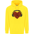 Rock With Me Heavy Metal Music Guitar Childrens Kids Hoodie Yellow