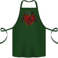 Rock With Me Heavy Metal Music Guitar Cotton Apron 100% Organic Forest Green