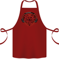 Rock With Me Heavy Metal Music Guitar Cotton Apron 100% Organic Maroon