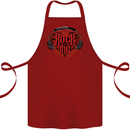 Rock With Me Heavy Metal Music Guitar Cotton Apron 100% Organic Maroon