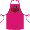 Rock With Me Heavy Metal Music Guitar Cotton Apron 100% Organic Pink