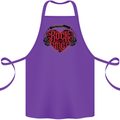 Rock With Me Heavy Metal Music Guitar Cotton Apron 100% Organic Purple