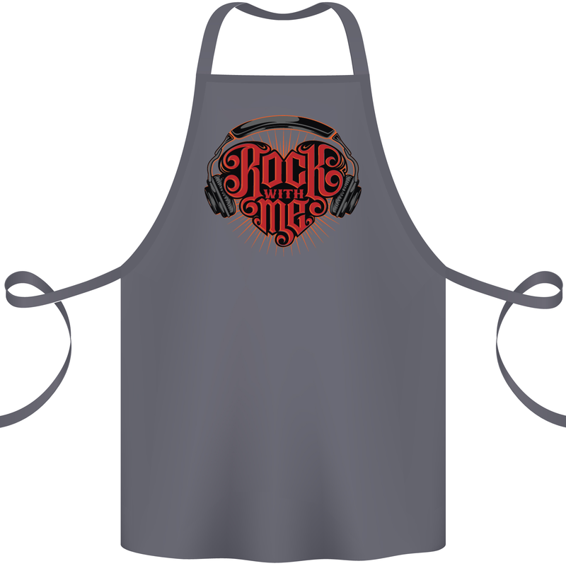 Rock With Me Heavy Metal Music Guitar Cotton Apron 100% Organic Steel