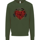 Rock With Me Heavy Metal Music Guitar Kids Sweatshirt Jumper Forest Green
