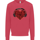 Rock With Me Heavy Metal Music Guitar Kids Sweatshirt Jumper Heliconia