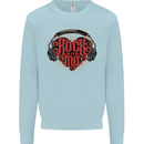Rock With Me Heavy Metal Music Guitar Kids Sweatshirt Jumper Light Blue