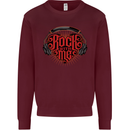 Rock With Me Heavy Metal Music Guitar Kids Sweatshirt Jumper Maroon