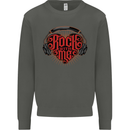 Rock With Me Heavy Metal Music Guitar Kids Sweatshirt Jumper Storm Grey