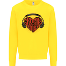 Rock With Me Heavy Metal Music Guitar Kids Sweatshirt Jumper Yellow