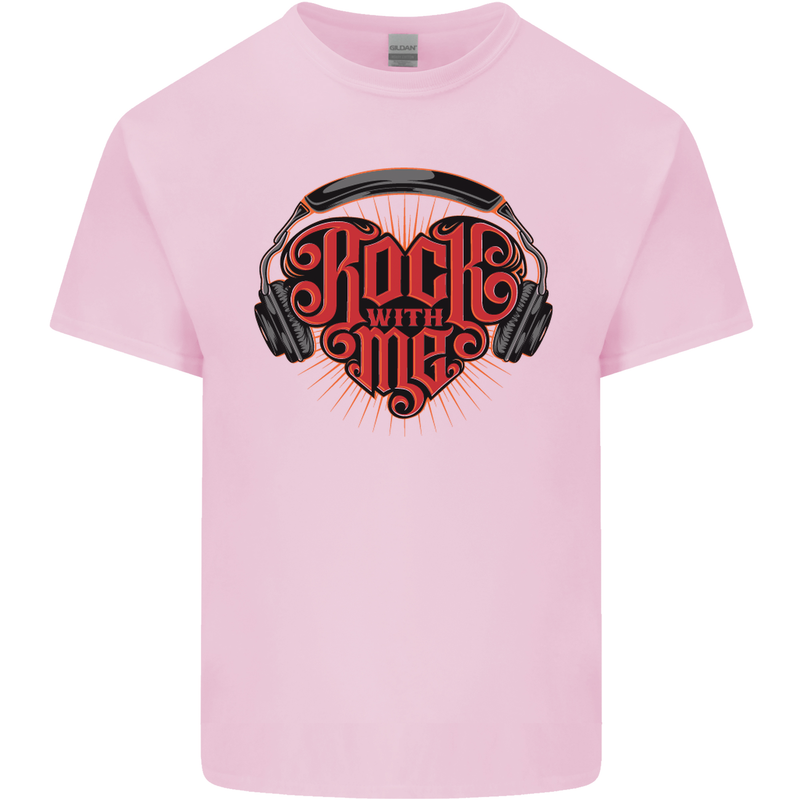 Rock With Me Heavy Metal Music Guitar Kids T-Shirt Childrens Light Pink