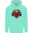 Rock With Me Heavy Metal Music Guitar Mens 80% Cotton Hoodie Peppermint