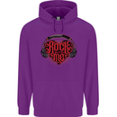 Rock With Me Heavy Metal Music Guitar Mens 80% Cotton Hoodie Purple