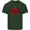 Rock With Me Heavy Metal Music Guitar Mens Cotton T-Shirt Tee Top Forest Green