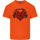 Rock With Me Heavy Metal Music Guitar Mens Cotton T-Shirt Tee Top Orange