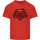 Rock With Me Heavy Metal Music Guitar Mens Cotton T-Shirt Tee Top Red