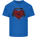 Rock With Me Heavy Metal Music Guitar Mens Cotton T-Shirt Tee Top Royal Blue