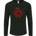 Rock With Me Heavy Metal Music Guitar Mens Long Sleeve T-Shirt Black