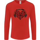 Rock With Me Heavy Metal Music Guitar Mens Long Sleeve T-Shirt Red