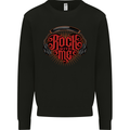 Rock With Me Heavy Metal Music Guitar Mens Sweatshirt Jumper Black
