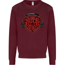 Rock With Me Heavy Metal Music Guitar Mens Sweatshirt Jumper Maroon