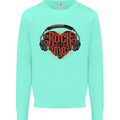 Rock With Me Heavy Metal Music Guitar Mens Sweatshirt Jumper Peppermint