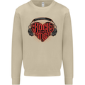Rock With Me Heavy Metal Music Guitar Mens Sweatshirt Jumper Sand