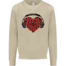 Rock With Me Heavy Metal Music Guitar Mens Sweatshirt Jumper Sand