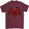 Rock With Me Heavy Metal Music Guitar Mens T-Shirt Cotton Gildan Maroon