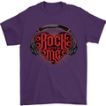 Rock With Me Heavy Metal Music Guitar Mens T-Shirt Cotton Gildan Purple