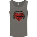 Rock With Me Heavy Metal Music Guitar Mens Vest Tank Top Charcoal