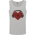 Rock With Me Heavy Metal Music Guitar Mens Vest Tank Top Sports Grey
