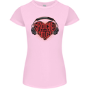 Rock With Me Heavy Metal Music Guitar Womens Petite Cut T-Shirt Light Pink