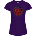 Rock With Me Heavy Metal Music Guitar Womens Petite Cut T-Shirt Purple