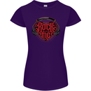 Rock With Me Heavy Metal Music Guitar Womens Petite Cut T-Shirt Purple