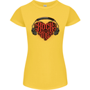 Rock With Me Heavy Metal Music Guitar Womens Petite Cut T-Shirt Yellow