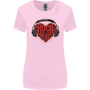 Rock With Me Heavy Metal Music Guitar Womens Wider Cut T-Shirt Light Pink