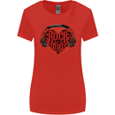 Rock With Me Heavy Metal Music Guitar Womens Wider Cut T-Shirt Red
