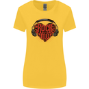 Rock With Me Heavy Metal Music Guitar Womens Wider Cut T-Shirt Yellow