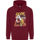 Rock Yoga Queen Childrens Kids Hoodie Maroon