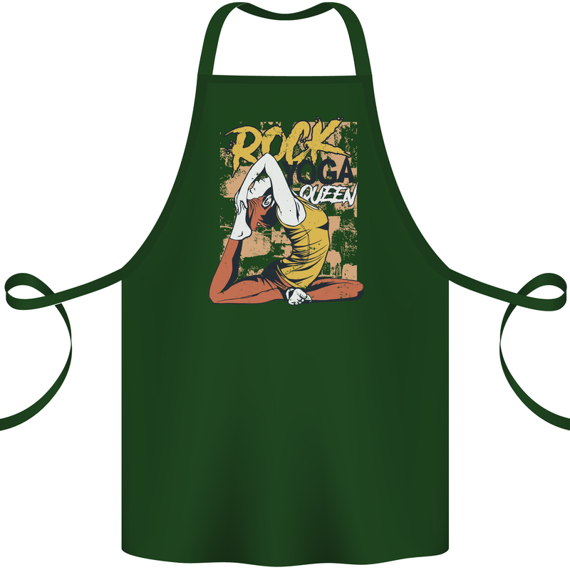 Rock Yoga Queen Cotton Apron 100% Organic Forest Green